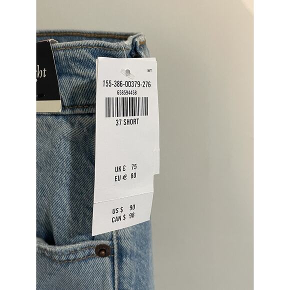 Abercrombie Fitch Jeans Women's The 90s Straight 37 Short Curve Love NWT - Picture 6 of 11